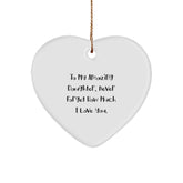 Funny Heart Ornaments Gifts from Mom for My Amazing Daughter - Image 1